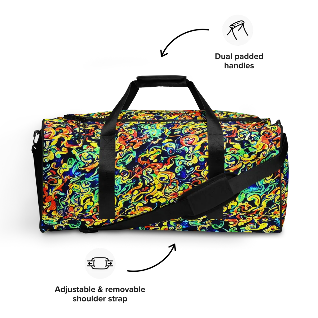Lucid Tangle on Duffle Bag — Front