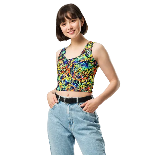 Lucid Tangle on a Crop Top