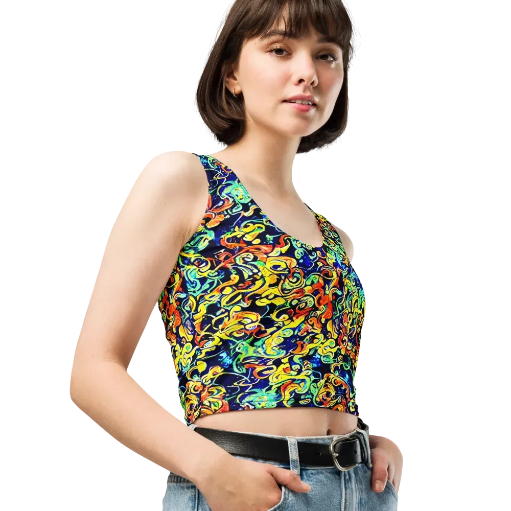 Lucid Tangle on Crop Top — Right Front