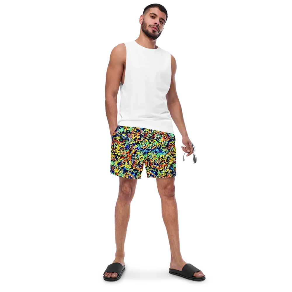 Lucid Tangle on Swim Trunks — Front