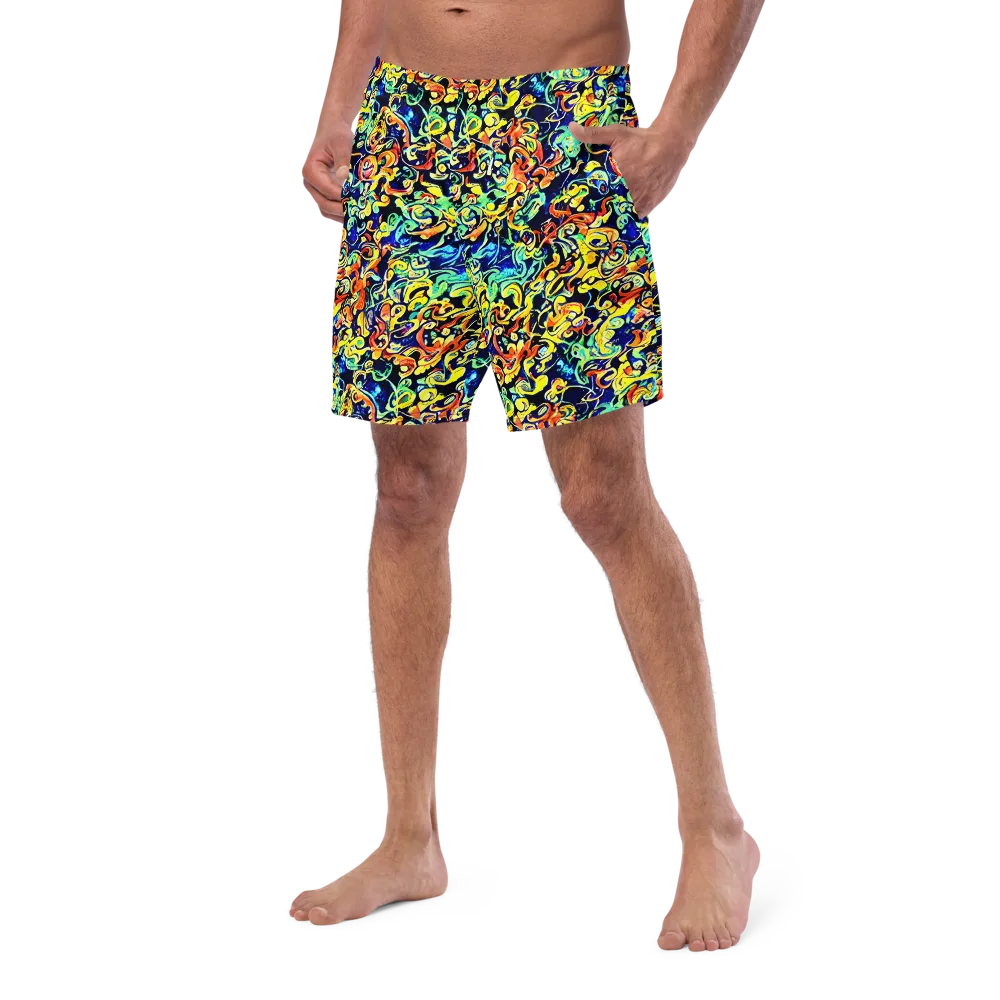 Lucid Tangle on Swim Trunks — Left Front
