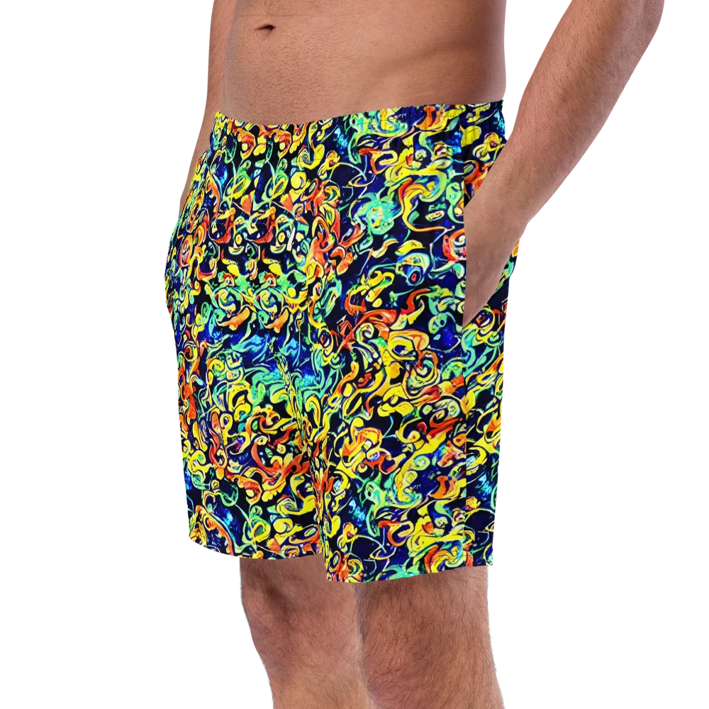 Lucid Tangle on Swim Trunks — Left Front