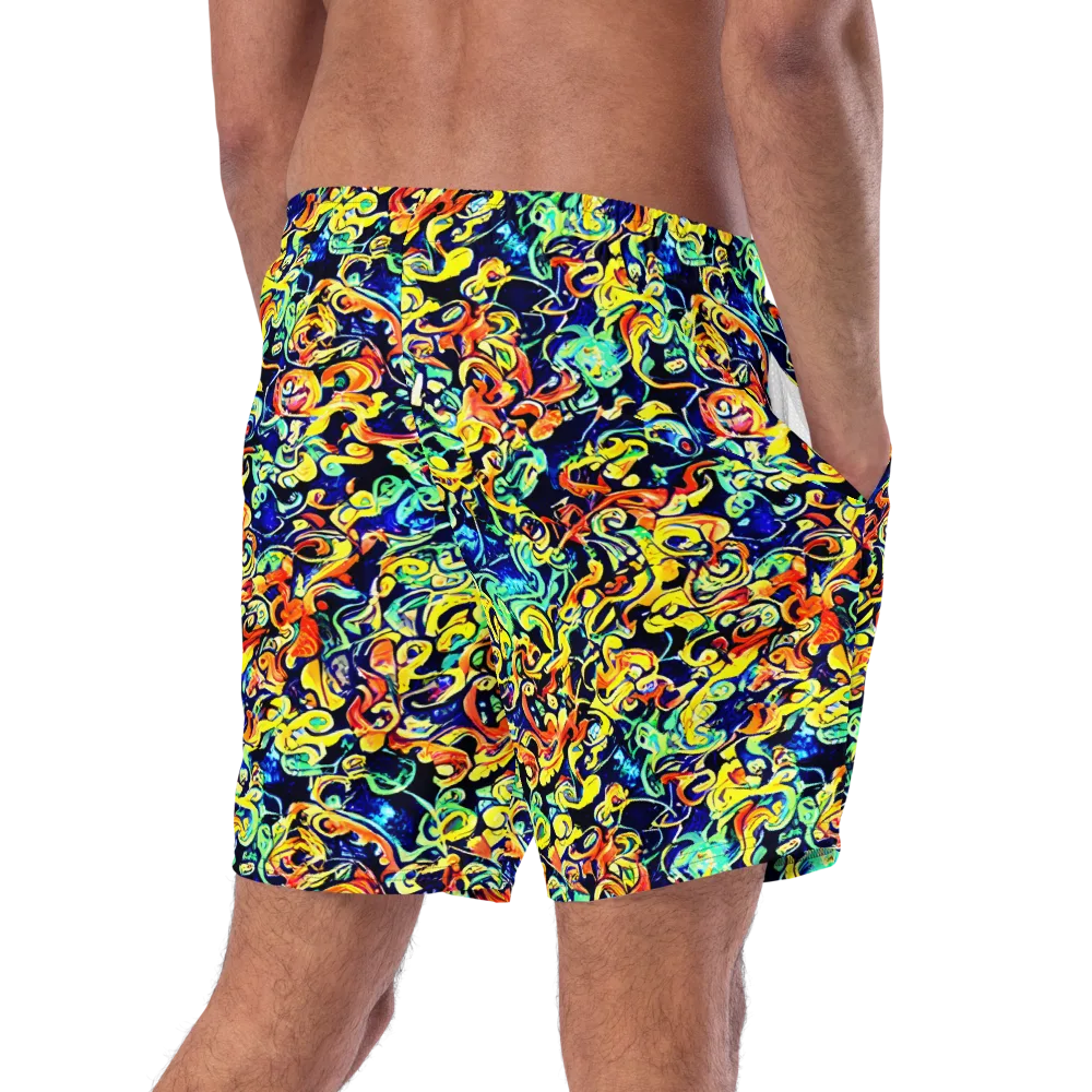 Lucid Tangle on Swim Trunks — Right Back