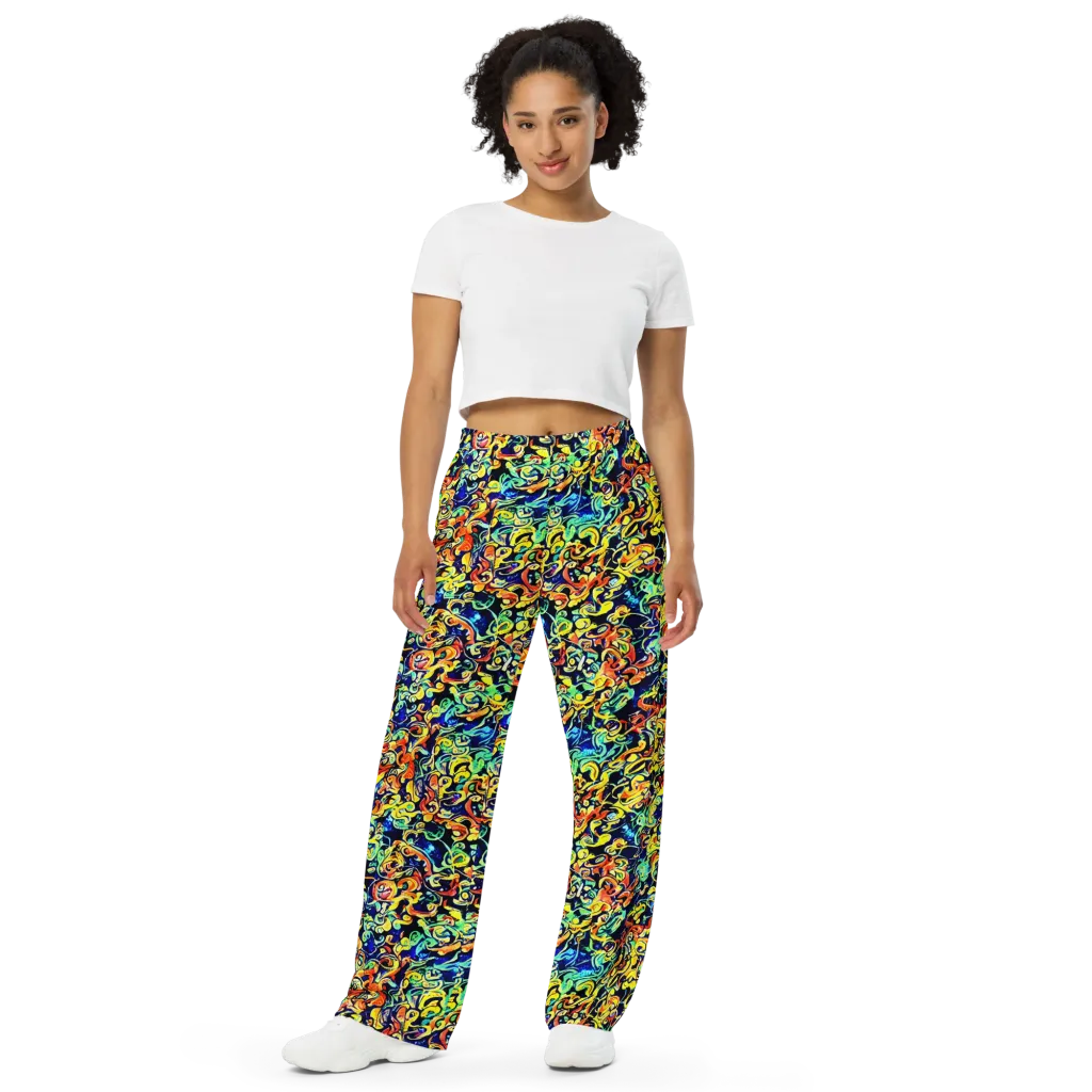 Lucid Tangle on Wide-Leg Pants — Front