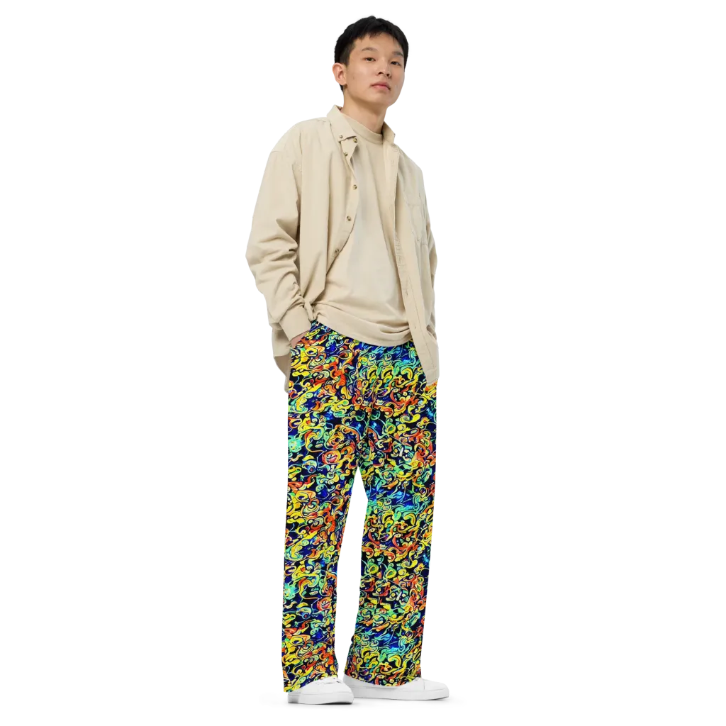 Lucid Tangle on Wide-Leg Pants — Right Front