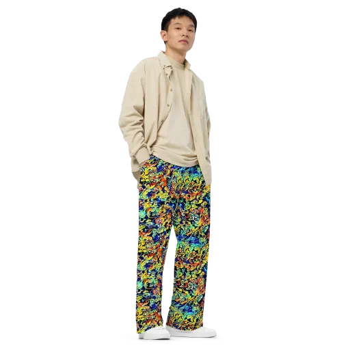 Lucid Tangle on a Wide-Leg Pants