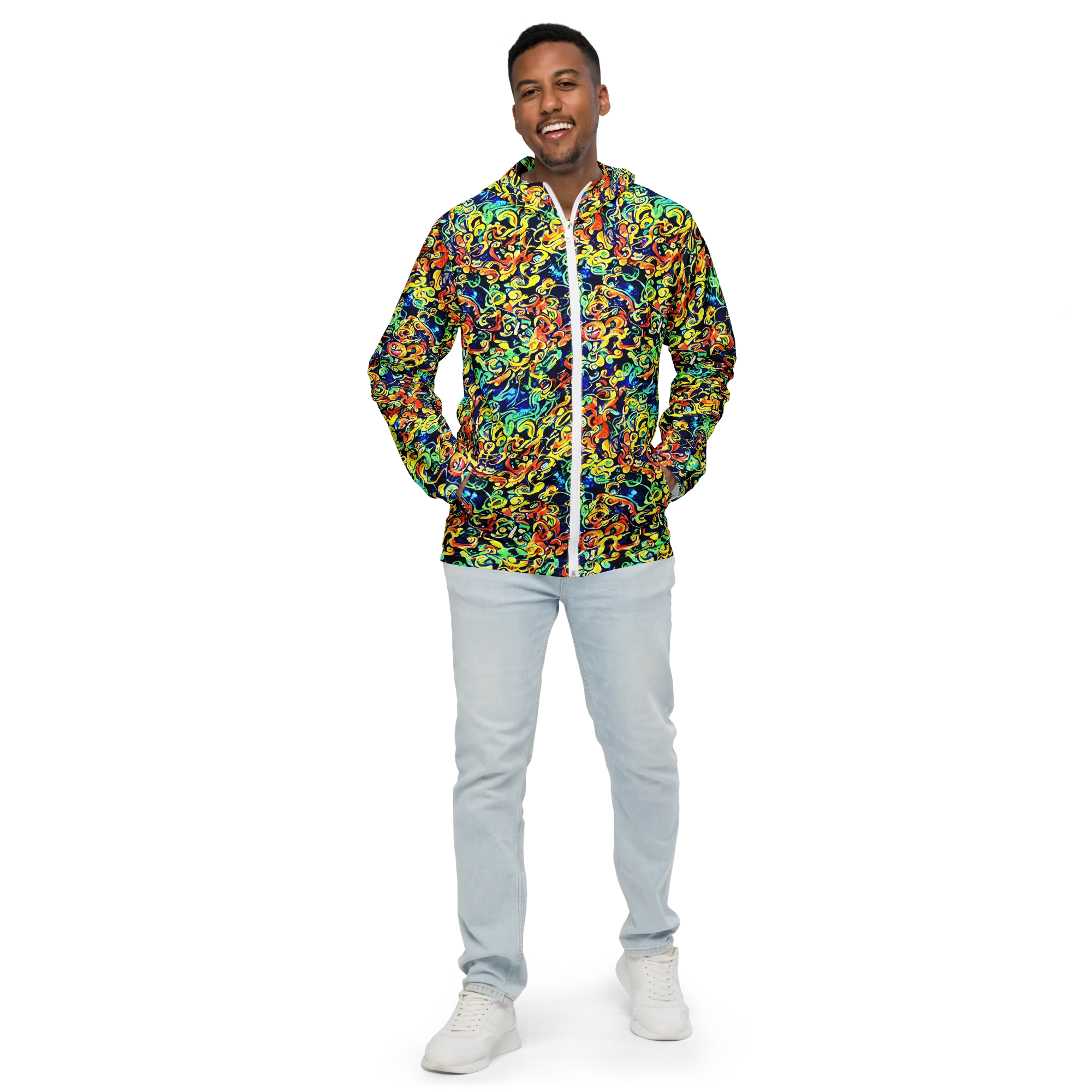 Lucid Tangle on Men's Windbreaker — Front