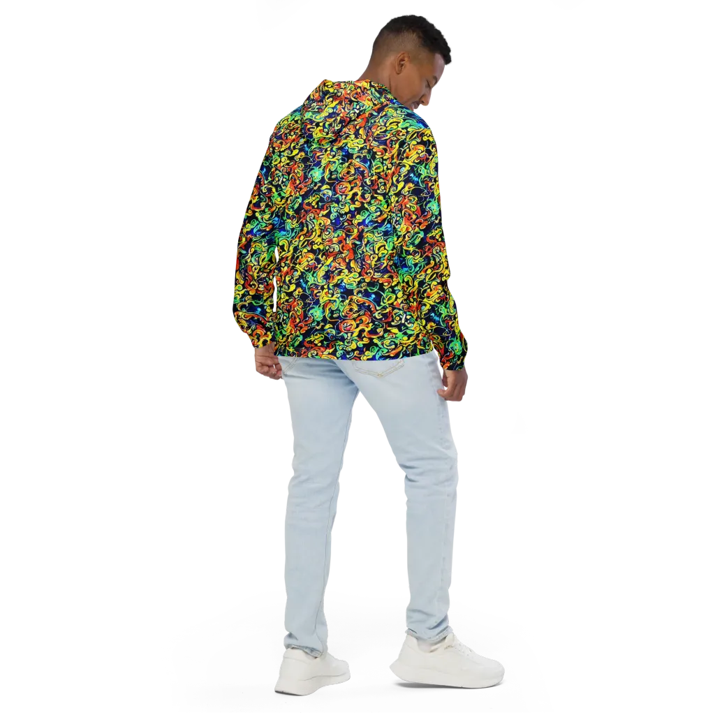 Lucid Tangle on Men's Windbreaker — Back