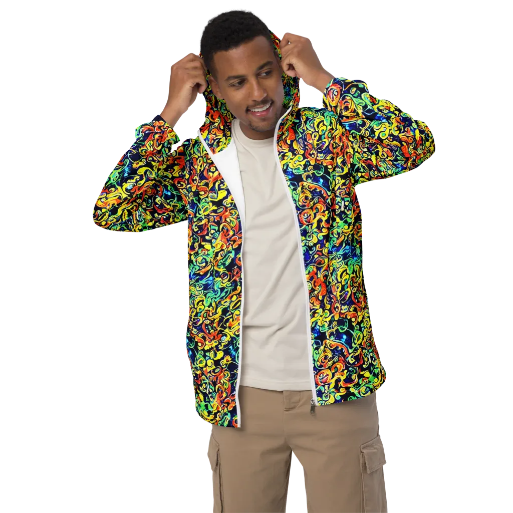 Lucid Tangle on Men's Windbreaker — Front