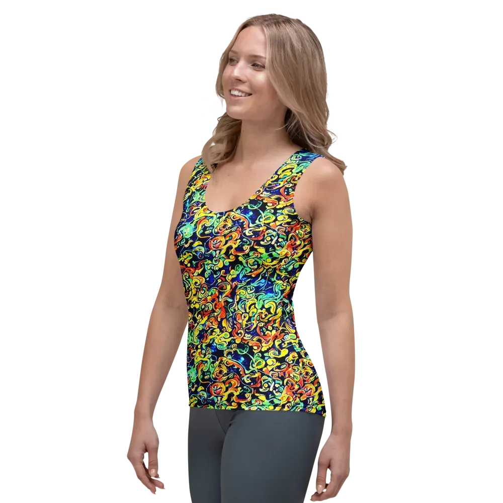 Lucid Tangle on Women's Tank Top — Left Front
