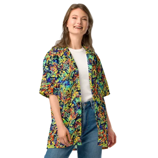 Lucid Tangle on a Button Shirt