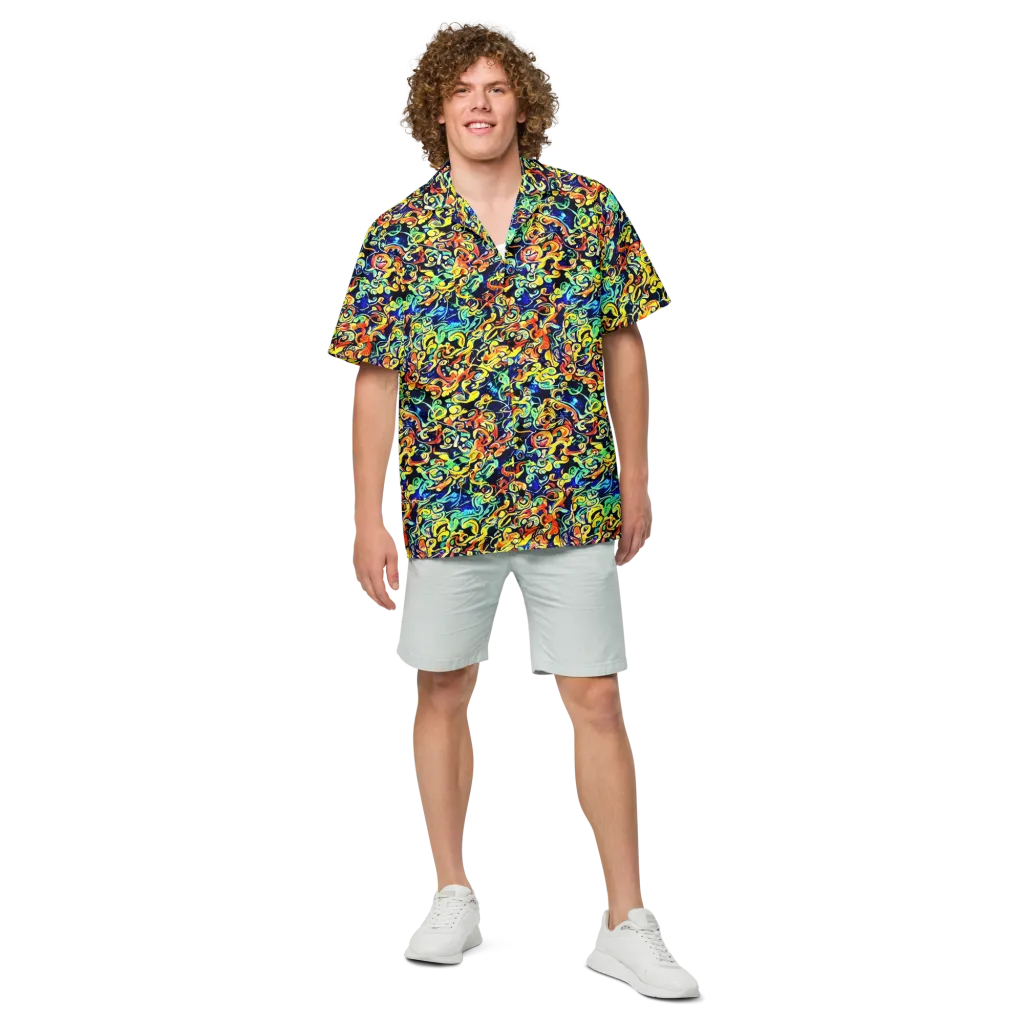 Lucid Tangle on Button Shirt — Front
