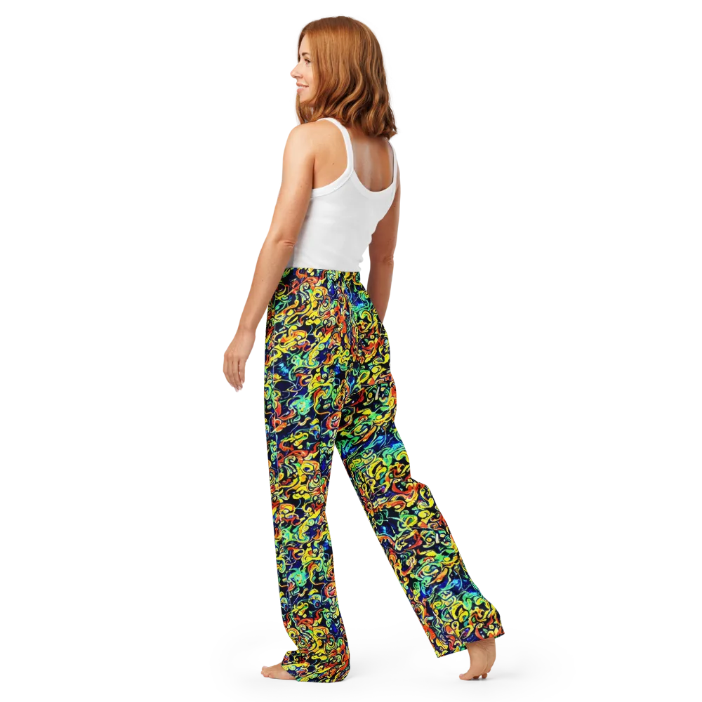 Lucid Tangle on Women's Pajama Pants — Back