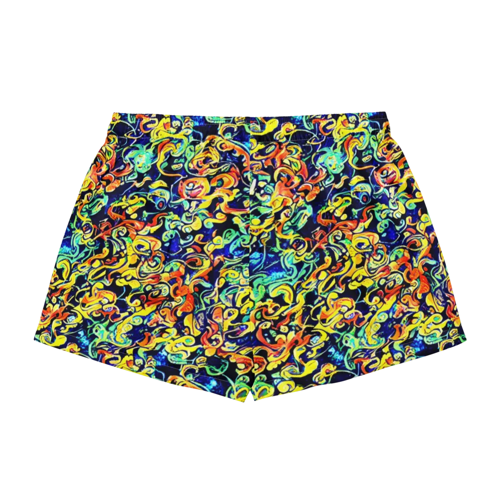 Lucid Tangle on Women's Pajama Shorts — Back