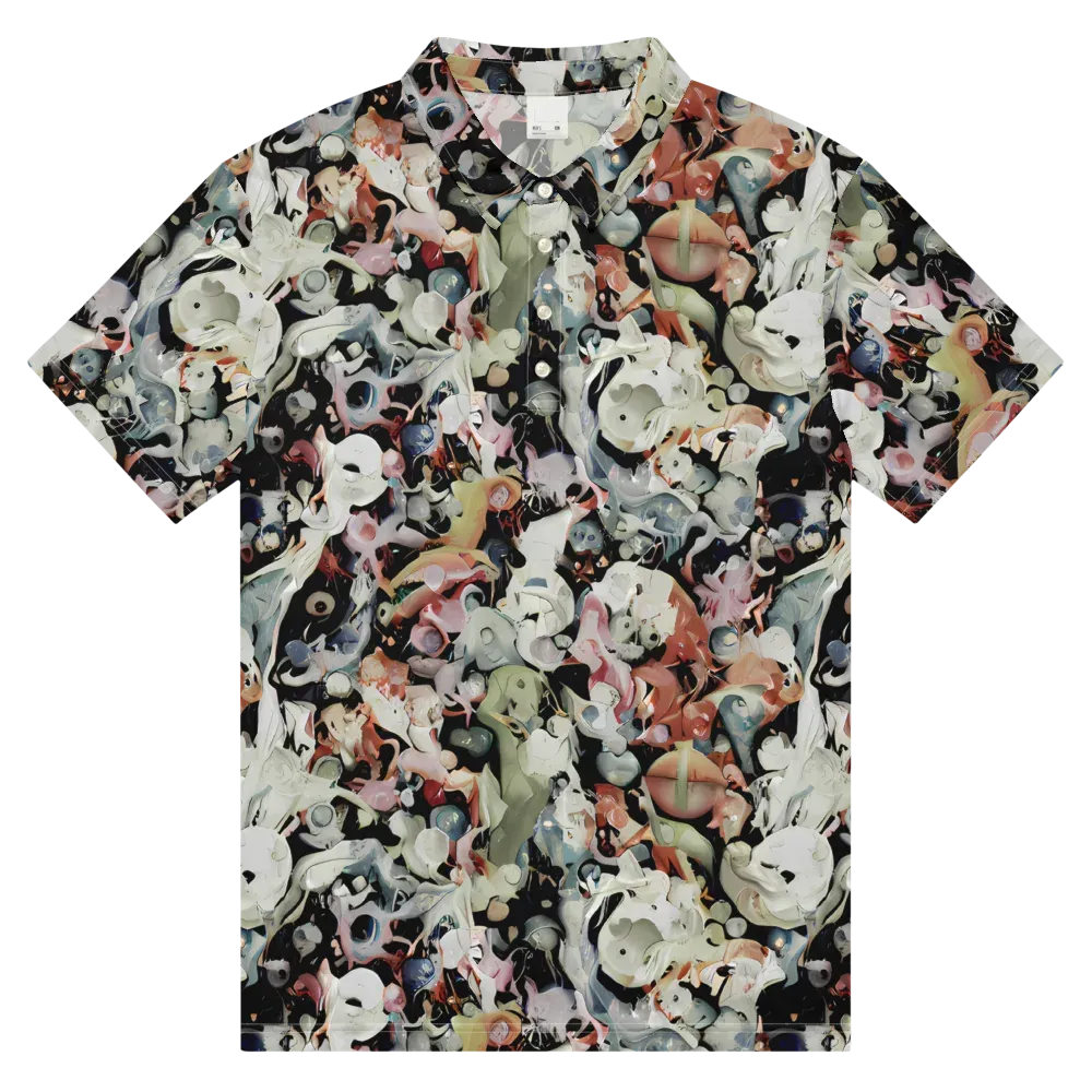 Surreal Menagerie on Men's Slim Fit Polo Shirt — Front