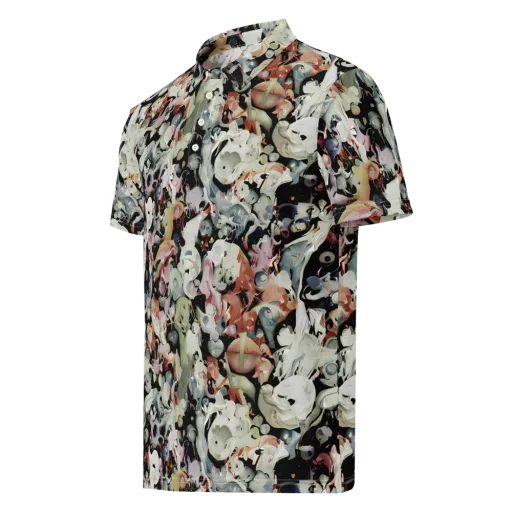 Surreal Menagerie on a Men's Slim Fit Polo Shirt