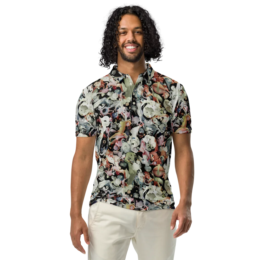 Surreal Menagerie on Men's Slim Fit Polo Shirt — Front