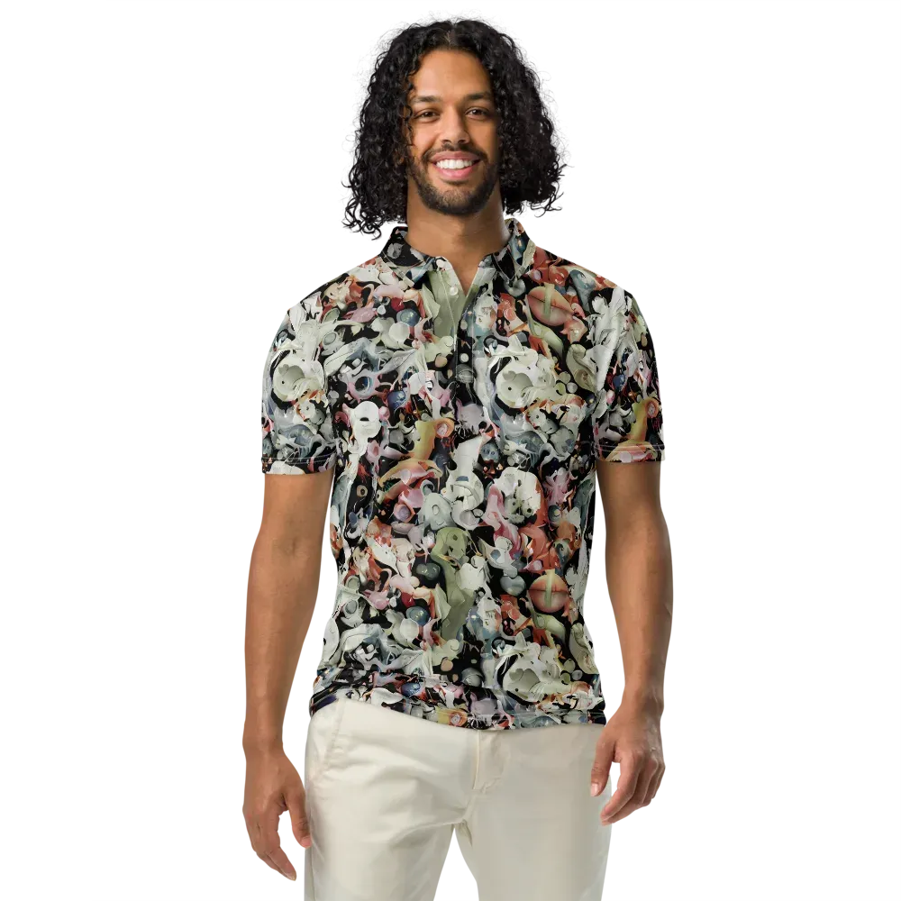 Surreal Menagerie on Men's Slim Fit Polo Shirt — Front