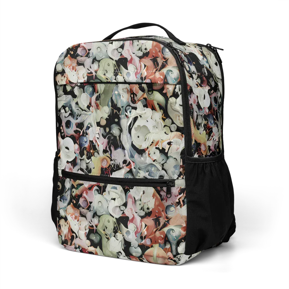 Surreal Menagerie on Utility Backpack — Left Front