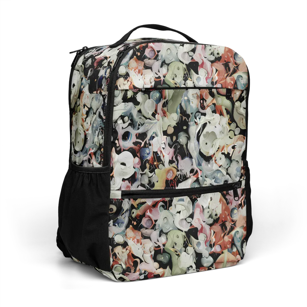 Surreal Menagerie on Utility Backpack — Right Front