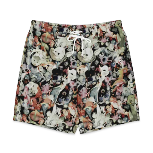 Surreal Menagerie on a Men's Board Shorts