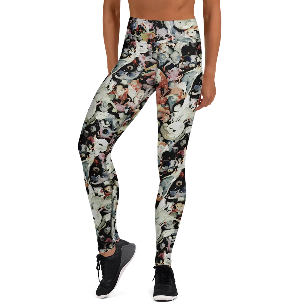 Surreal Menagerie on Yoga Leggings — Front