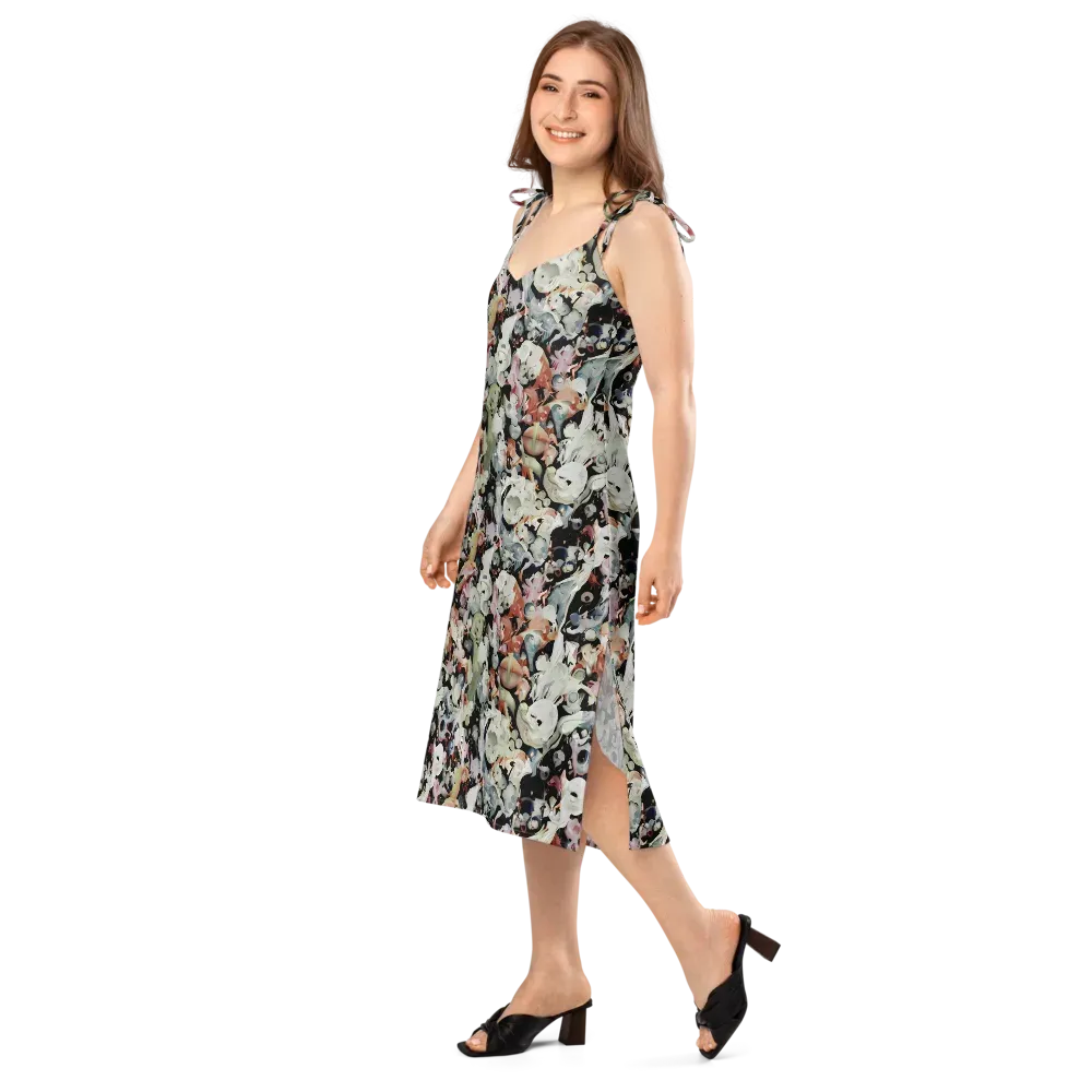 Surreal Menagerie on Slip Dress — Left Front