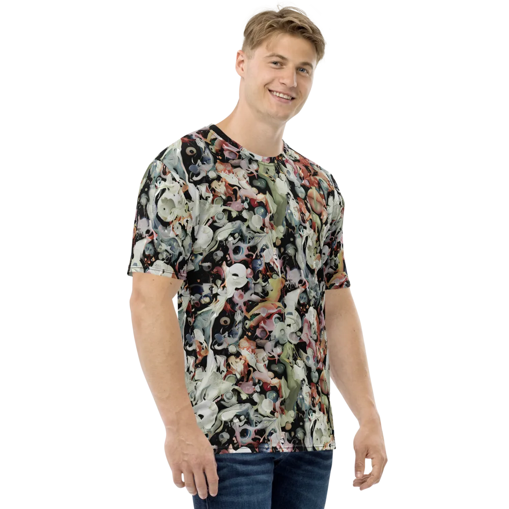 Surreal Menagerie on Men's Crew Neck T-Shirt — Right