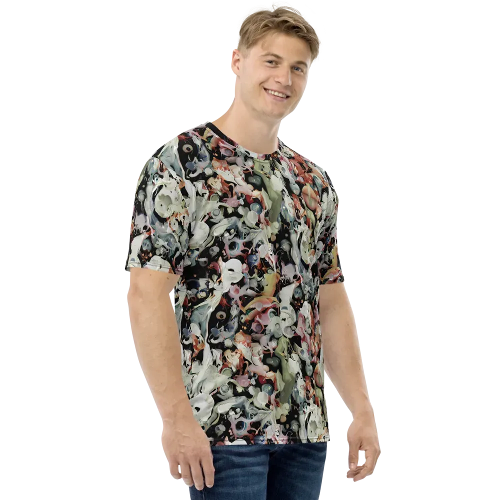 Surreal Menagerie on Men's Crew Neck T-Shirt — Right