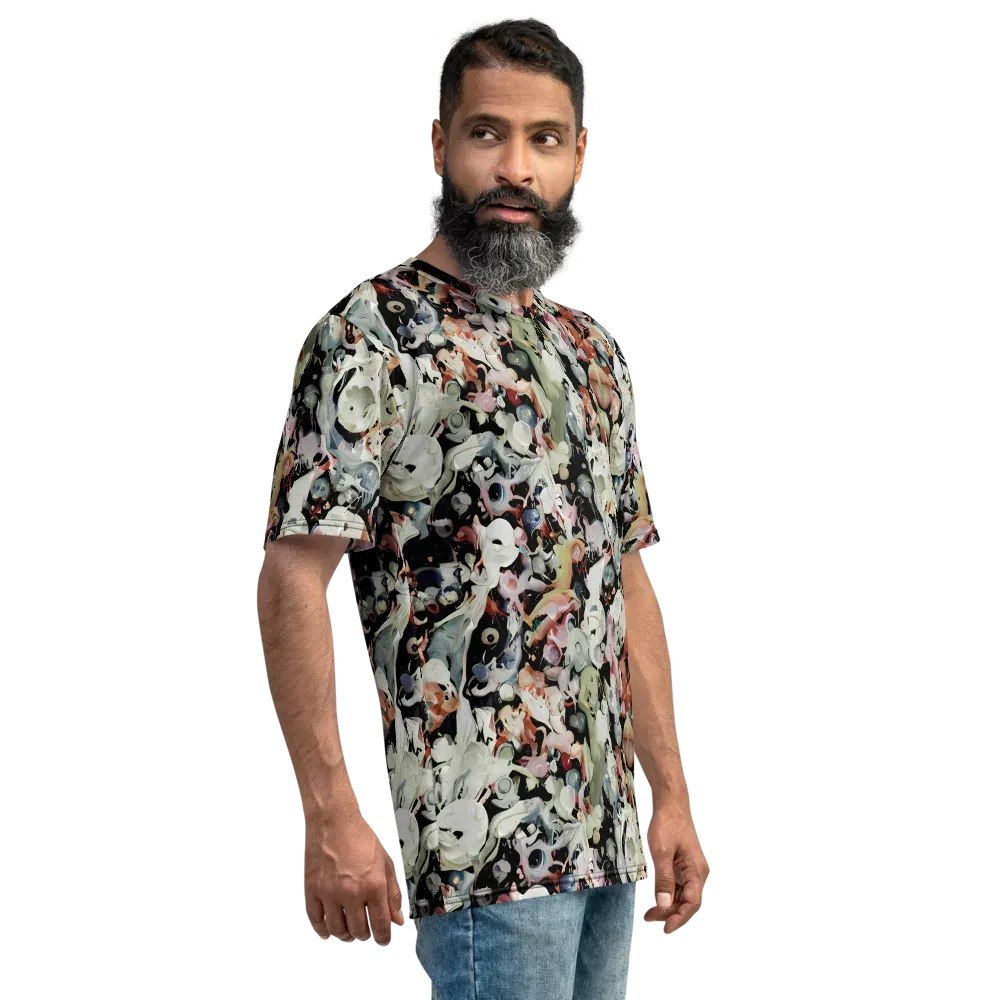 Surreal Menagerie on Men's Crew Neck T-Shirt — Right
