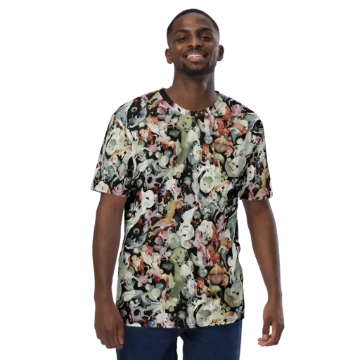 Surreal Menagerie on a Men's Crew Neck T-Shirt