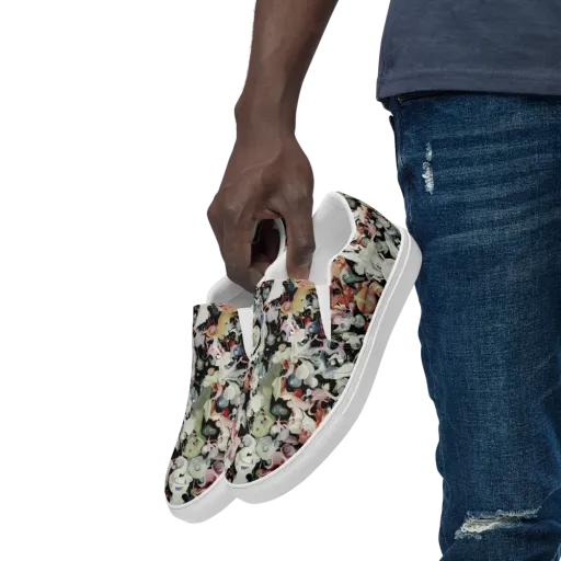 Surreal Menagerie on a Men's Slip-On Canvas Shoes