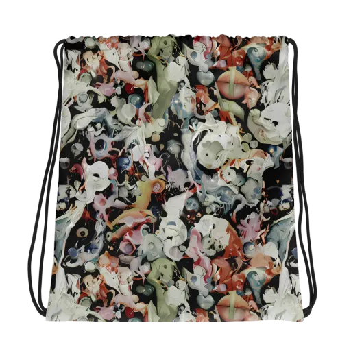 Surreal Menagerie on a Drawstring Bag