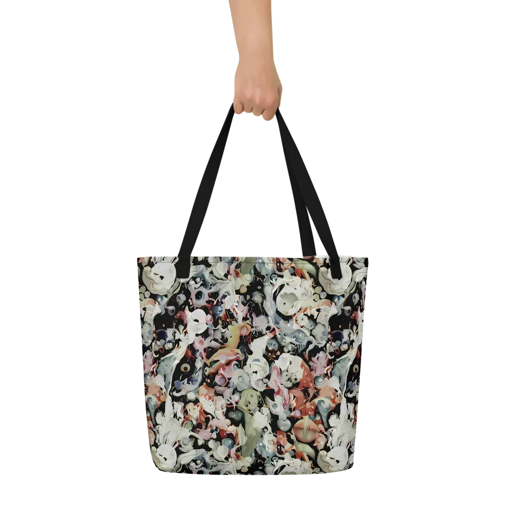 Surreal Menagerie on Large Tote Bag W/ Pocket — Front