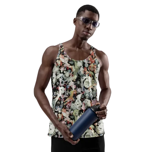 Surreal Menagerie on a Men's Tank Top