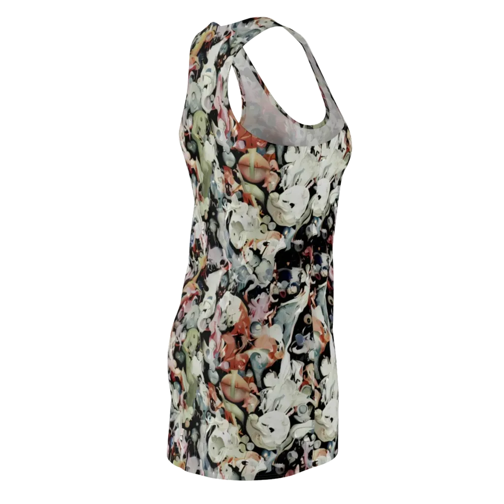 Surreal Menagerie on Racerback Dress — Back Side