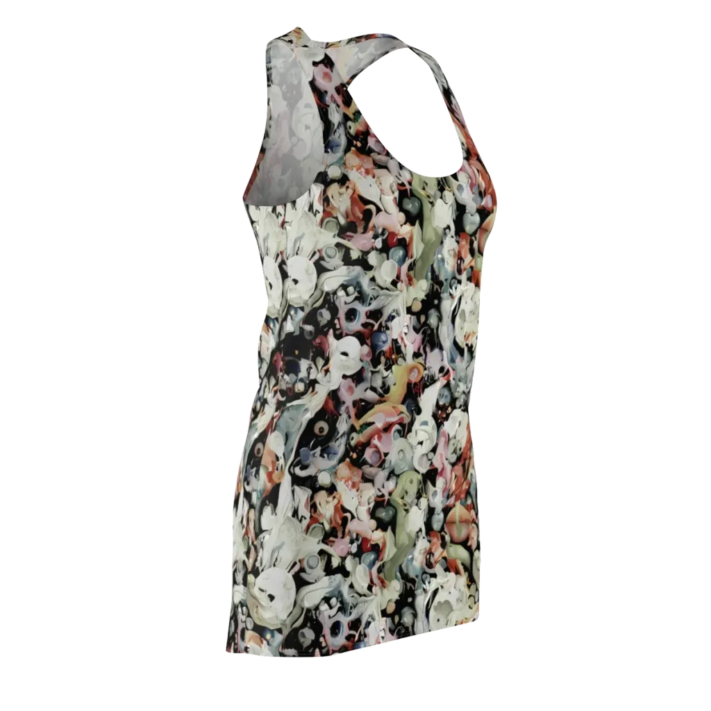 Surreal Menagerie on Racerback Dress — Front Side