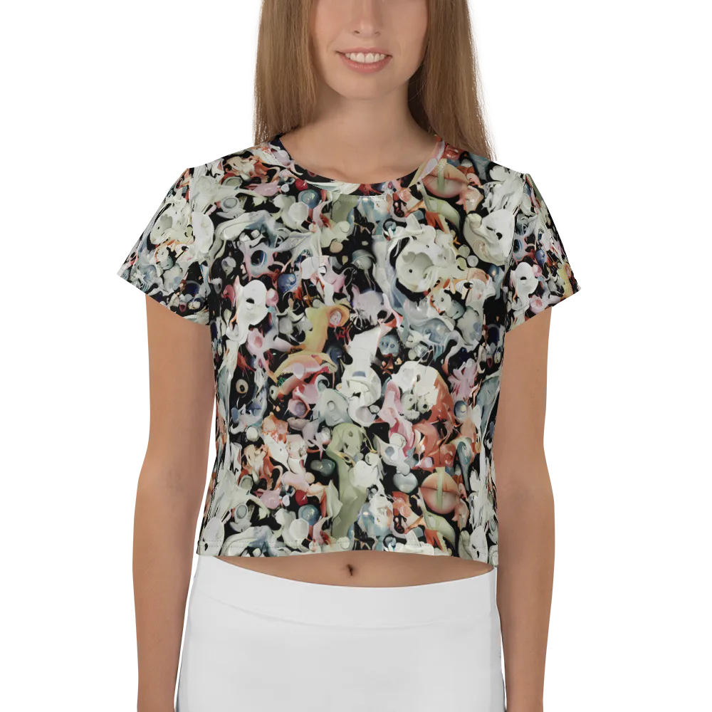 Surreal Menagerie on Crop Tee — Front