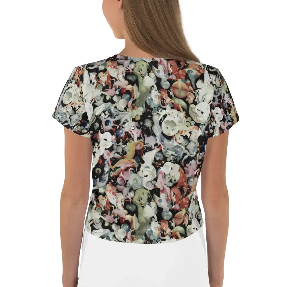 Surreal Menagerie on Crop Tee — Back