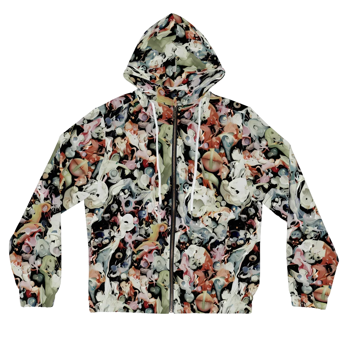 Surreal Menagerie on Women's Full-Zip Hoodie — Front