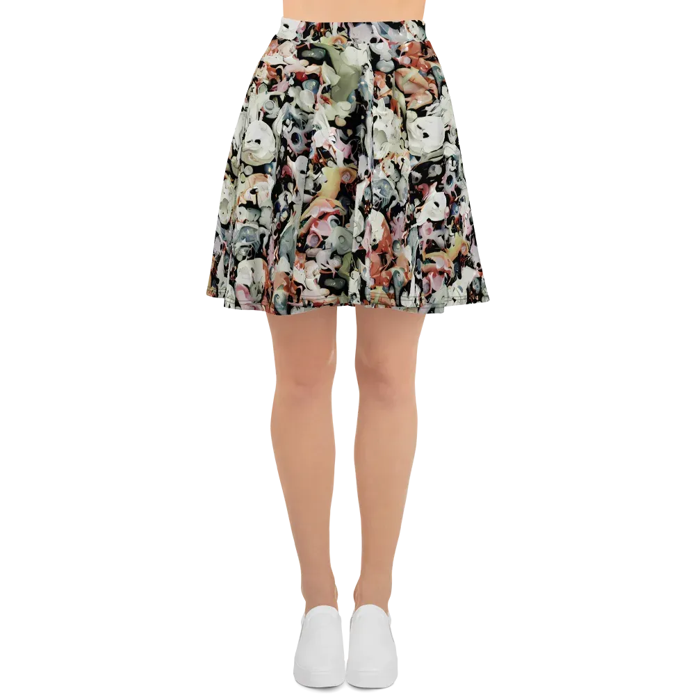 Surreal Menagerie on Skater Skirt — Front