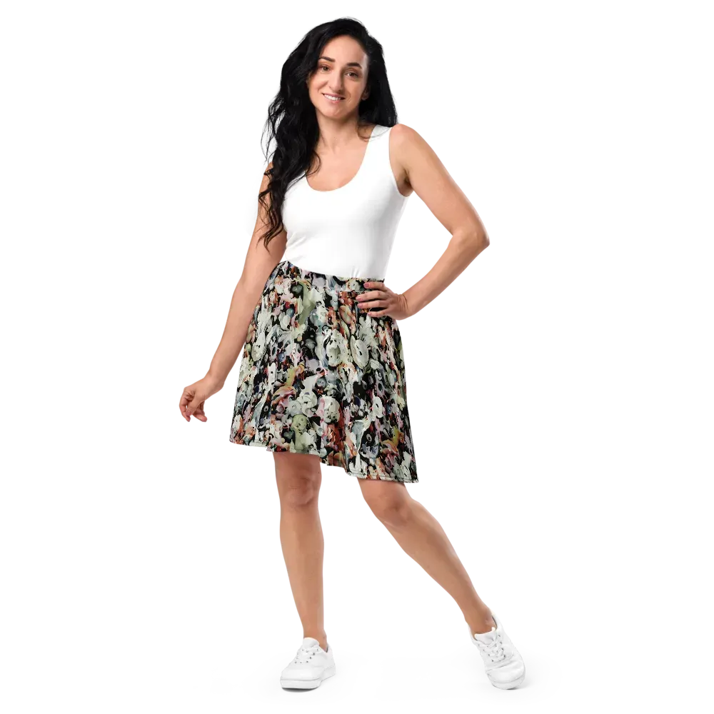 Surreal Menagerie on Skater Skirt — Front