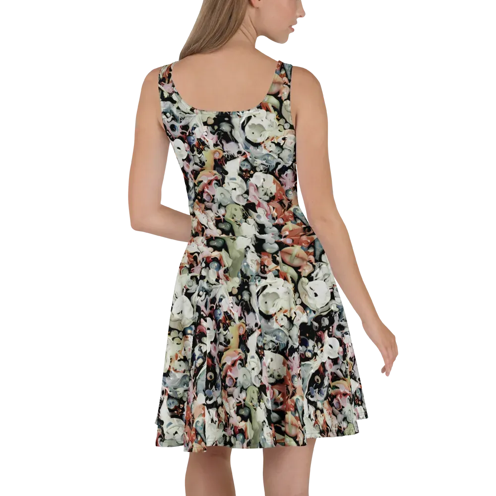 Surreal Menagerie on Skater Dress — Back