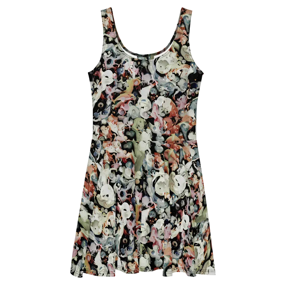 Surreal Menagerie on Skater Dress — Front