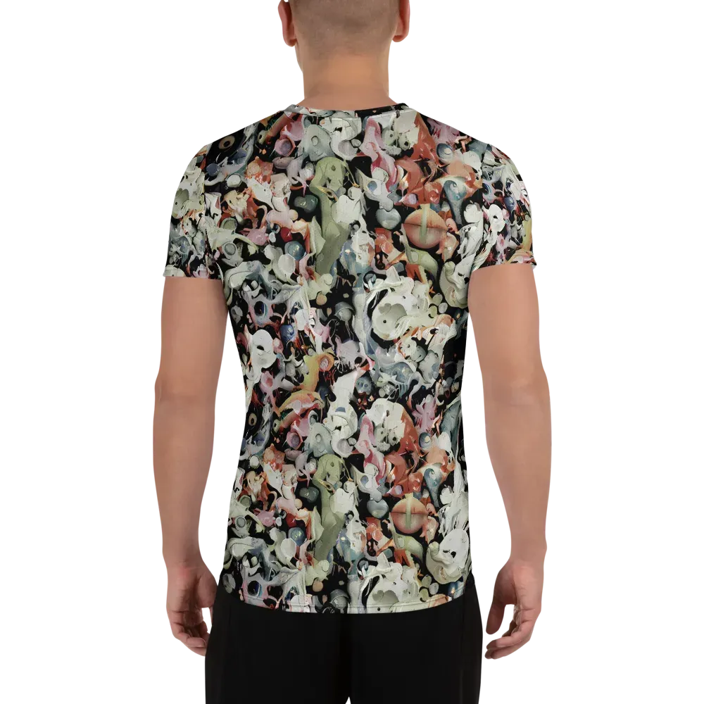 Surreal Menagerie on Men's Athletic T-Shirt — Back