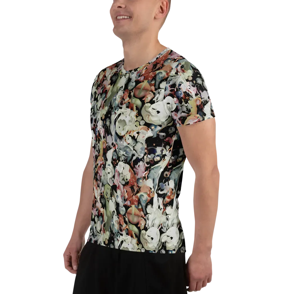 Surreal Menagerie on Men's Athletic T-Shirt — Left