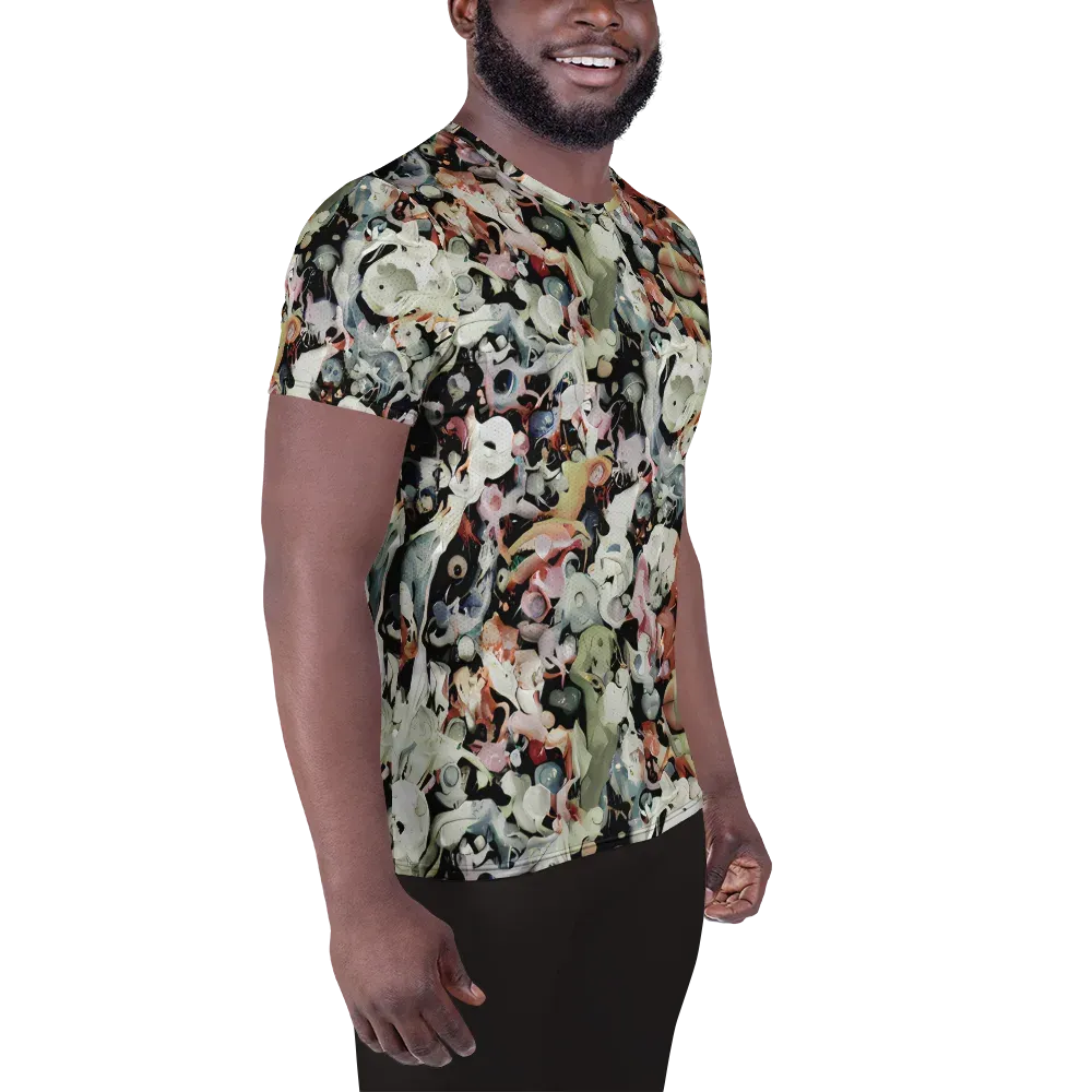 Surreal Menagerie on Men's Athletic T-Shirt — Right