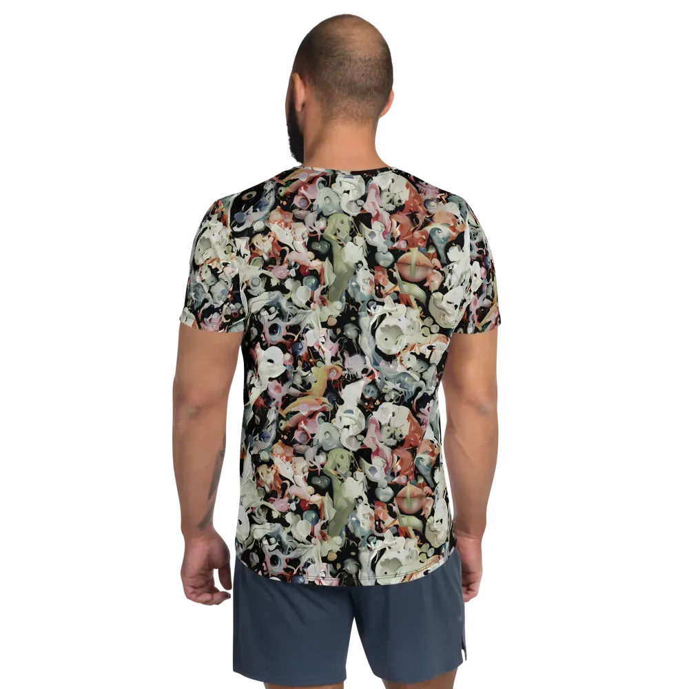 Surreal Menagerie on Men's Athletic T-Shirt — Back