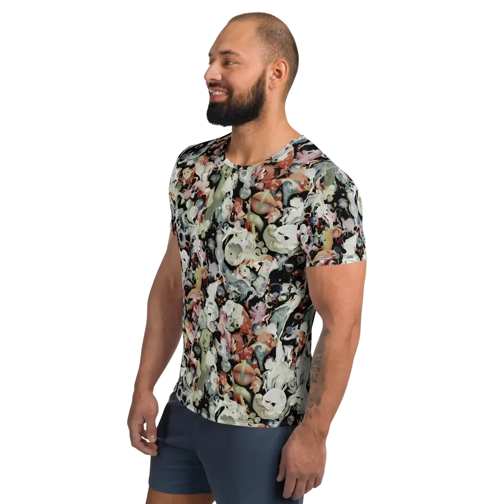 Surreal Menagerie on Men's Athletic T-Shirt — Left