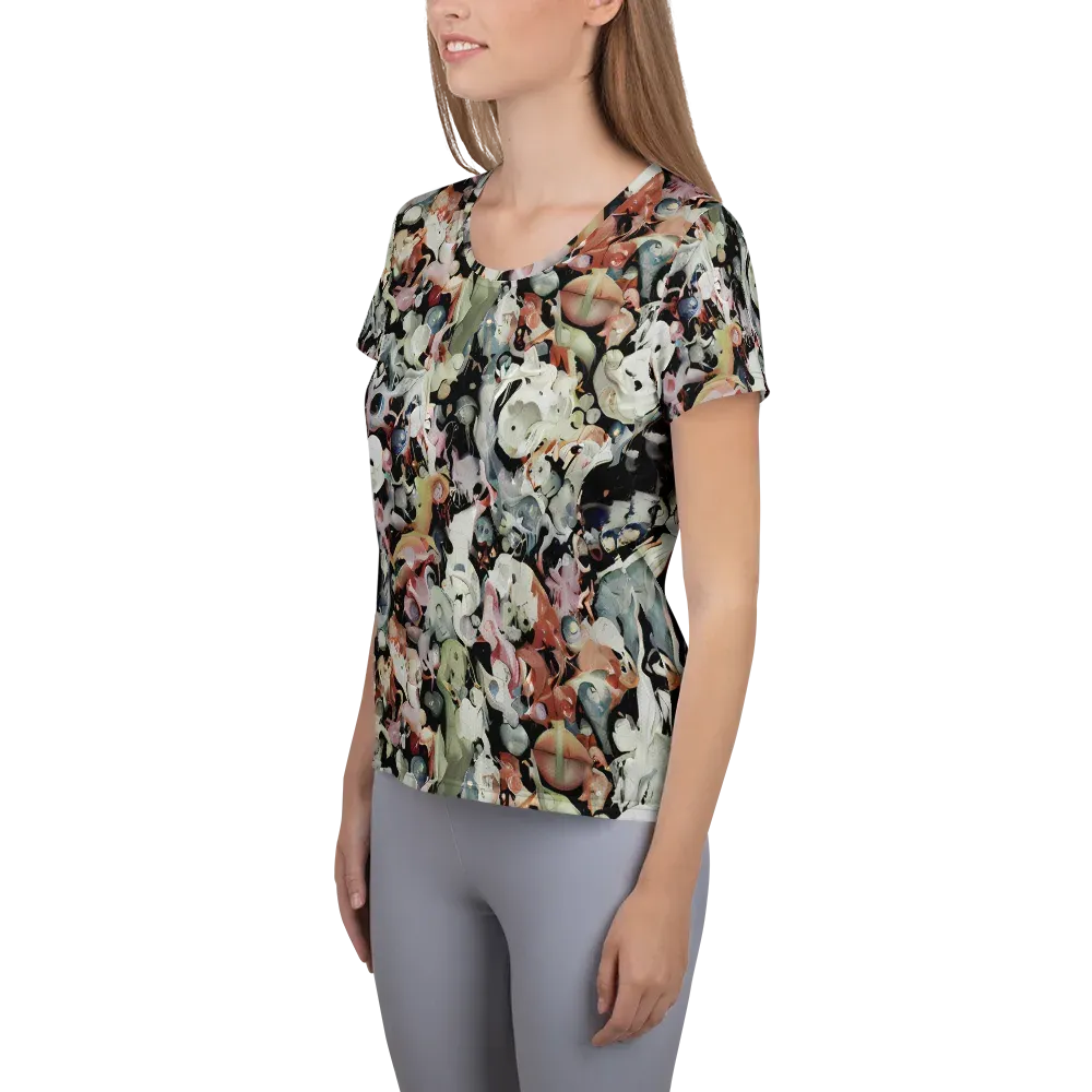 Surreal Menagerie on Women's Athletic T-Shirt — Left